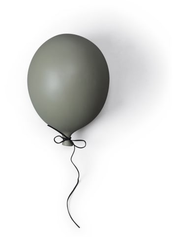 Byon Dekoracja ścienna "Balloon" w kolorze zielonym - wys. 17 x Ø 13 cm