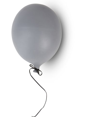 Byon Wanddecoratie "Balloon" grijs - (H)23 x Ø 17 cm
