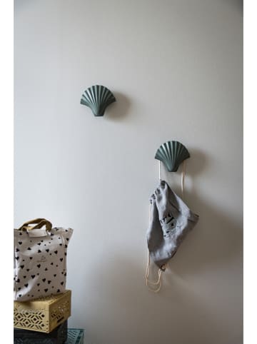 Byon Wanddecoratie "Shell" groen - (B)15 x (H)13 cm