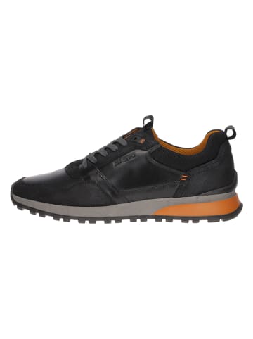 SALAMANDER Leder-Sneakers in Schwarz/ Orange