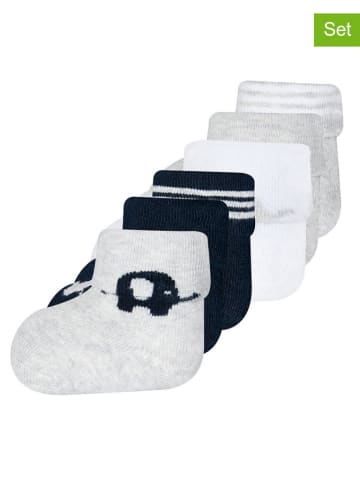 ewers 6er-Set: Babysocken in Schwarz/ Grau/ Weiß
