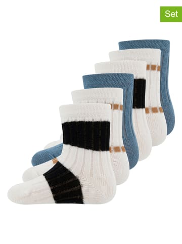 ewers 6-delige set: sokken wit/blauw