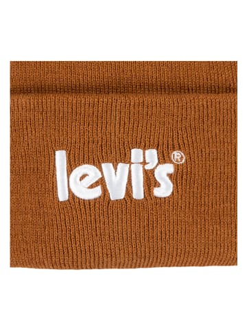 Levi's Kids Czapka w kolorze jasnobrązowym