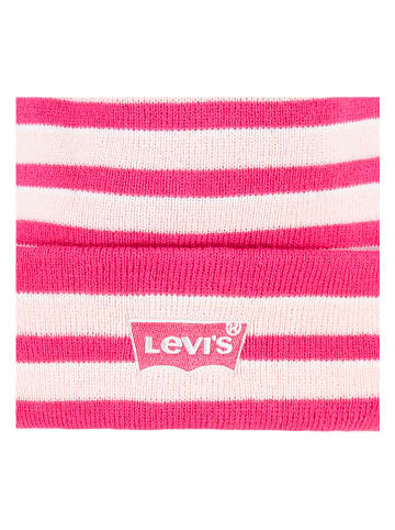 Levi's Kids 2tlg. Set: Mütze und Handschuhe in Rosa