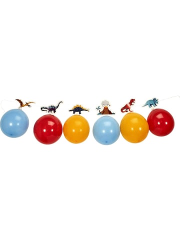 The Home Deco Kids Girlandy balonowe (3 szt.) w kolorze czerwono-żółto-błękitnym