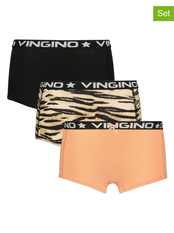 Vingino 3-delige set: hipsters zwart/beige