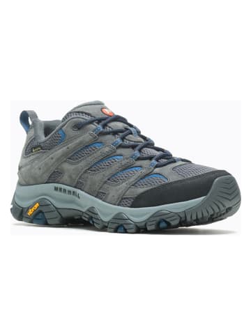 Merrell Leren trekkingschoenen "Moab 3" grijs/blauw