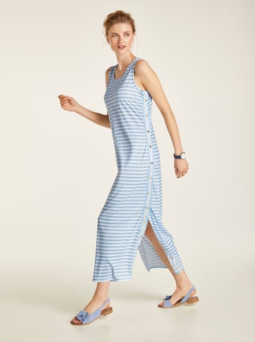 Heine Kleid in Hellblau/ Weiß