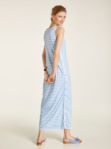 Heine Kleid in Hellblau/ Weiß