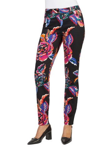 Heine Broek - slim fit - zwart/meerkleurig