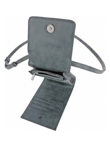 Fritzi aus Preußen Umhängetasche "Flap02" in Blaugrau - (B)11,5 x (H)19 x (T)3 cm