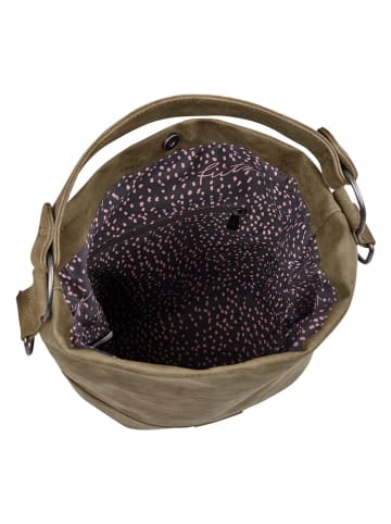 Fritzi aus Preußen Schultertasche "Olga" in Khaki - (B)27 x (H)37 x (T)17 cm