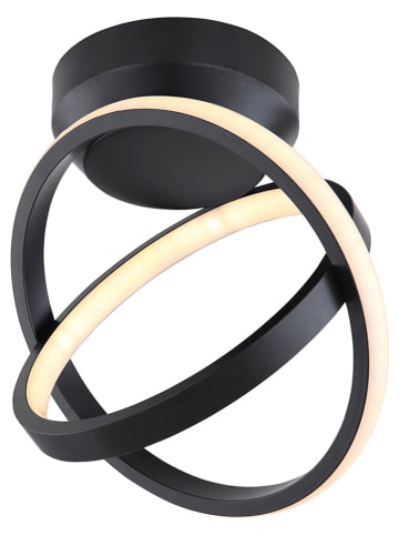 Globo lighting LED-Deckenleuchte "Kamilla" in Schwarz - (H)28 x Ø 25 cm