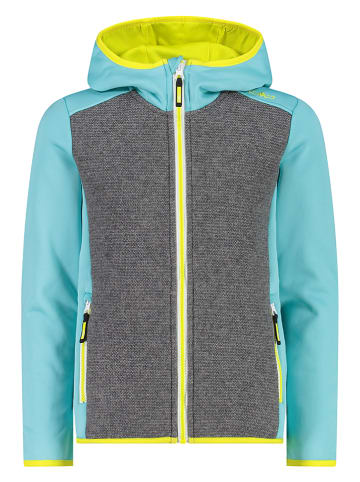 CMP Fleecejacke in Mint/ Grau