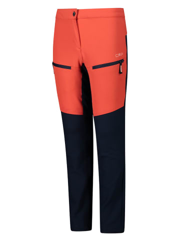 CMP Spodnie funkcyjne w kolorze pomarańczowo-turkusowym