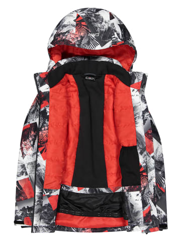 CMP Kurtka narciarska w kolorze czerwonym ze wzorem