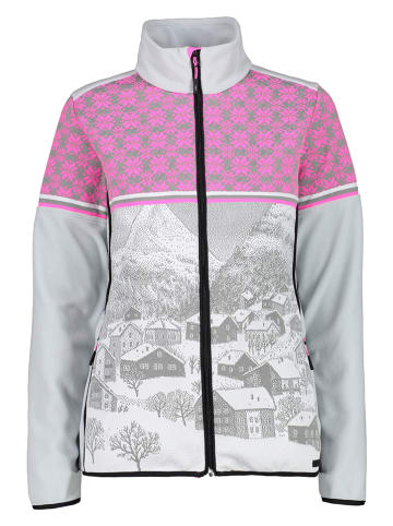 CMP Fleece jas wit/roze