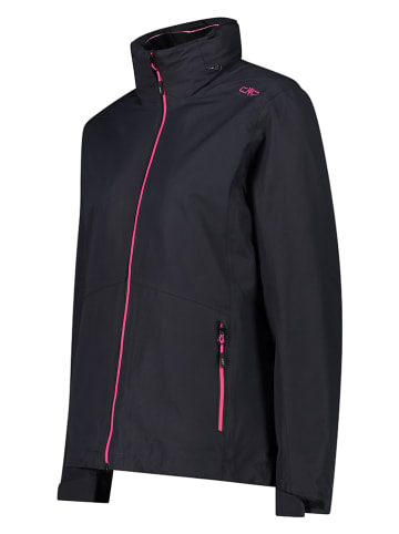 CMP 3in1-Funktionsjacke in Schwarz/ Rosa