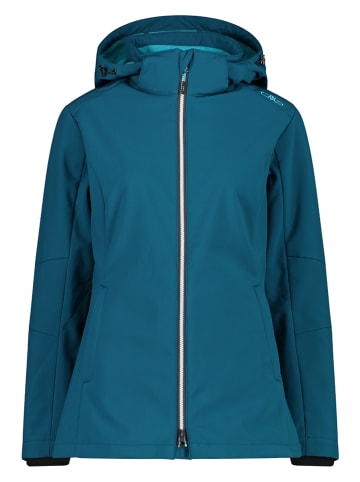 CMP Softshelljacke in Blau/ Grün