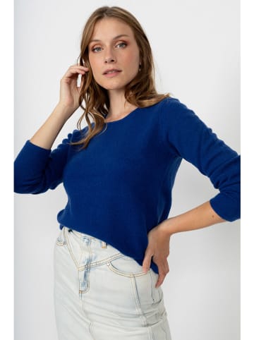 Perfect Cashmere Kaszmirowy sweter "Marya" w kolorze niebieskim