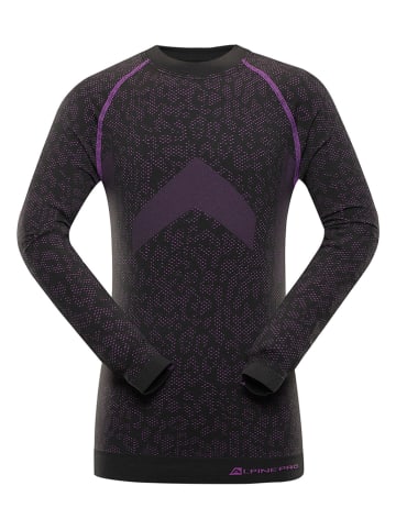 Alpine Pro Funktionsunterhemd "Padono" in Schwarz/ Lila