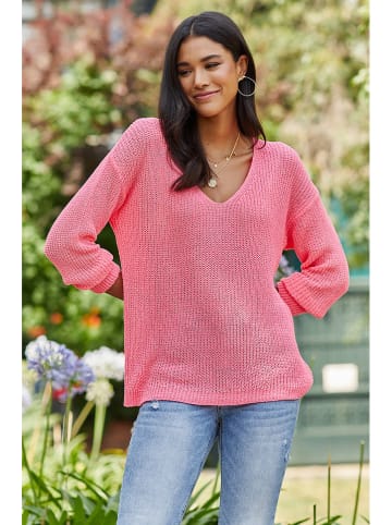 Milan Kiss Sweter w kolorze różowym