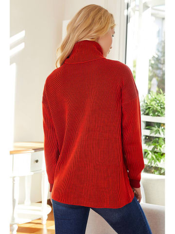 Milan Kiss Rollkragenpullover in Rot