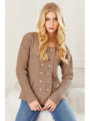 Milan Kiss Vest lichtbruin
