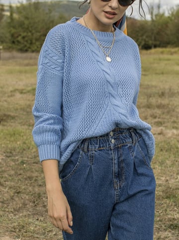 Milan Kiss Pullover in Hellblau
