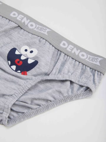 Denokids 3er-Set: Slips in Blau/ Grau