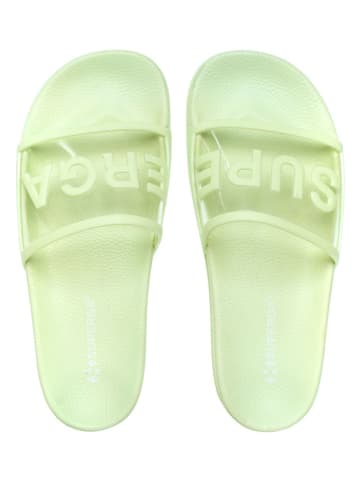 Superga Pantoletten in Hellgrün