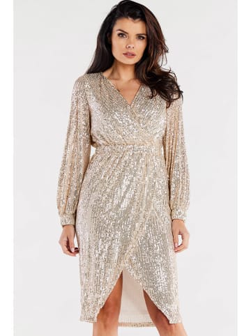 Awama Kleid in Gold