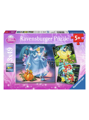 Ravensburger 3x 49-delige puzzel "Disney Prinsessen" - vanaf 5 jaar