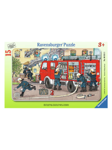 Ravensburger 15-delige framepuzzel "Mijn brandweerauto" - vanaf 3 jaar