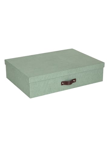 BigsoBox Pudełko "Jakob" w kolorze zielonym - 43,5 x 10,5 x 31 cm