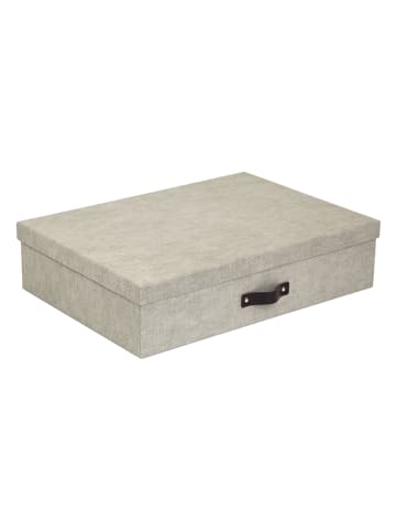 BigsoBox Aufbewahrungsbox "Jakob" in Beige - (B)43,5 x (H)10,5 x (T)31 cm