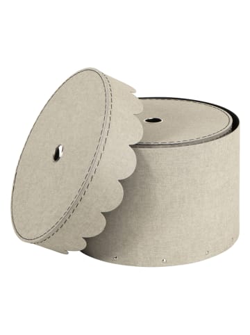 BigsoBox 2er-Set: Rundboxen "Wilma" in Beige