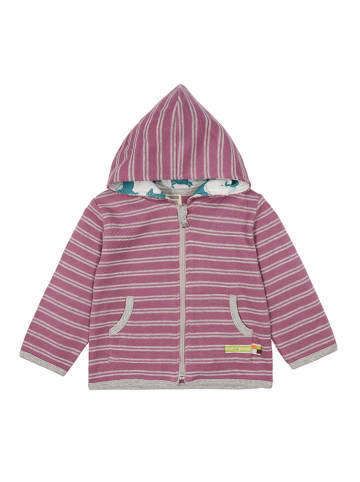 loud + proud Sweatjacke "Ringel" in Lila