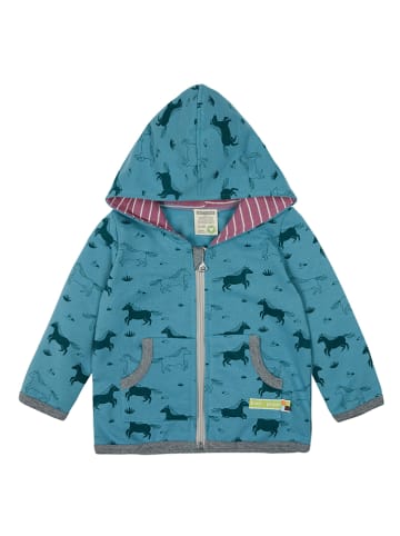 loud + proud Sweatjacke "Druck" in Hellblau