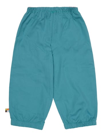 loud + proud Spodnie przeciwdeszczowe w kolorze błękitnym