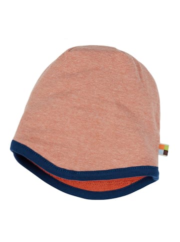 loud + proud Dwustronna czapka w kolorze pomarańczowym