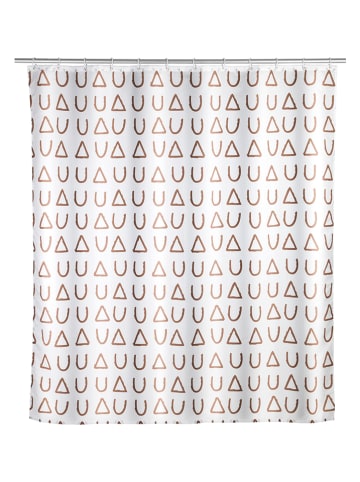 Wenko Duschvorhang "Avila" in Weiß - (L)200 x (B)180 cm