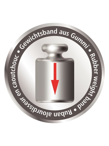 Wenko Duschvorhang "Tullin" in Blau/ Weiß - (L)200 x (B)180 cm