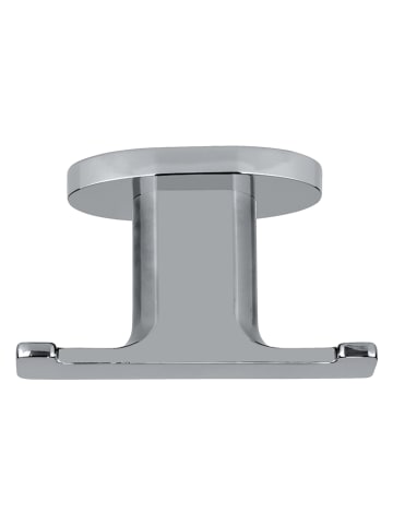 Wenko Wandhaak "Duo Maribor" zilverkleurig - (B)9 x (H)5 x (D)5,5 cm