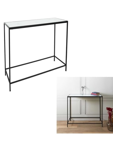THE HOME DECO FACTORY Sidetable zwart - (B)100 x (H)87 x (D)32 cm