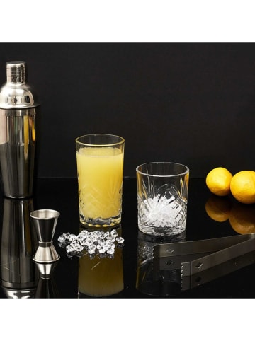 THE HOME DECO FACTORY 6-delige set: glazen transparant - 340 ml