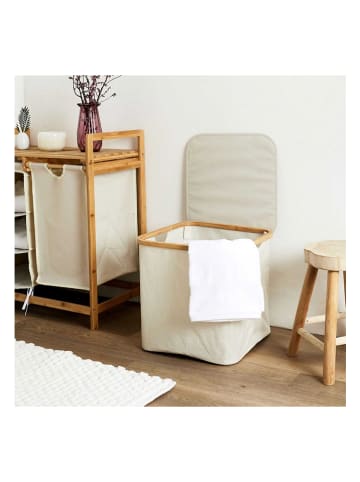 THE HOME DECO FACTORY Aufbewahrungskorb in Creme/ Natur - (B)38 x (H)38 x (T)38 cm