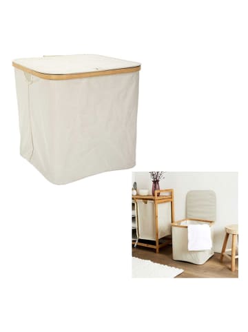 THE HOME DECO FACTORY Opbergmand crème/naturelel - (B)38 x (H)38 x (D)38 cm