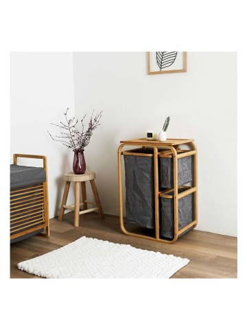 THE HOME DECO FACTORY Staande kast naturel/grijs - (B)49 x (H)69,5 x (D)33 cm