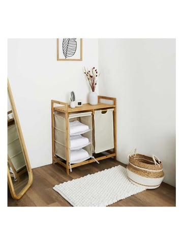 THE HOME DECO FACTORY Staand meubel naturel/crème - (B)77 x (H)69,5 x (D)38 cm